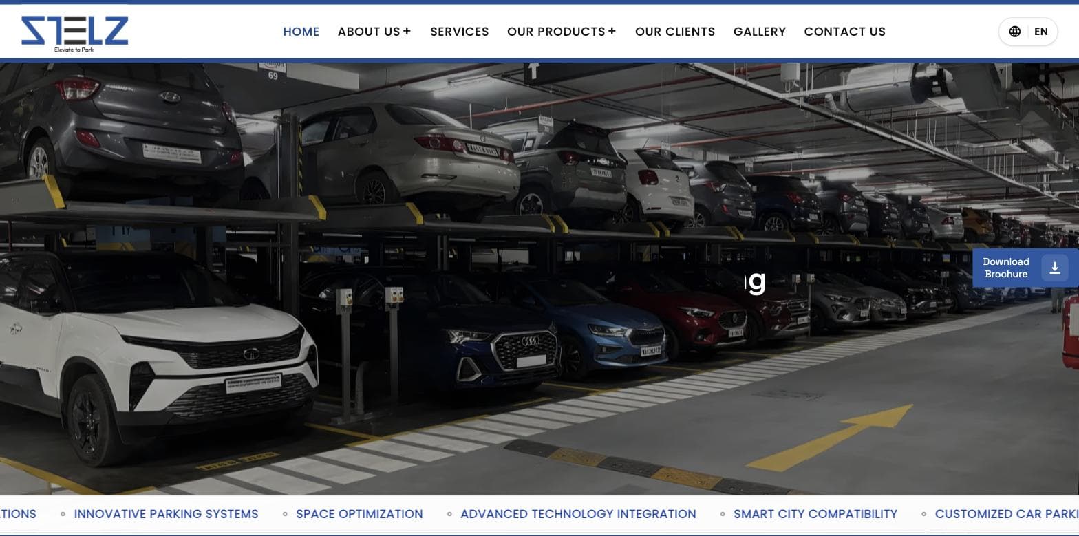 STELZ Multiparking — Website & Digital project by Niravana